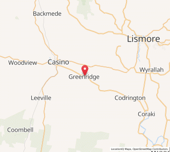 Map of Green Ridge, New South Wales