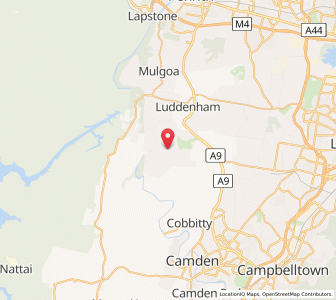 Map of Greendale, New South Wales