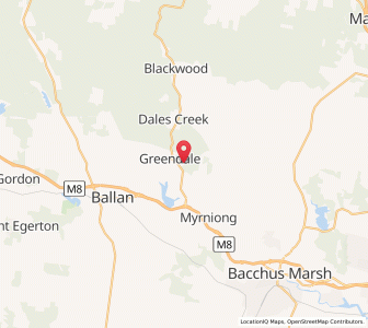 Map of Greendale, VictoriaVictoria