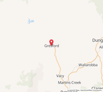 Map of Gresford, New South Wales