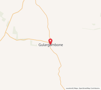 Map of Gulargambone, New South Wales