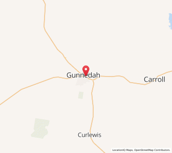 Map of Gunnedah, New South Wales