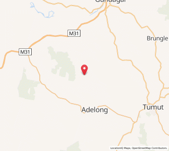 Map of Gwalia, New South Wales