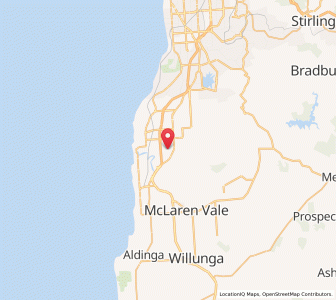 Map of Hackham, South Australia