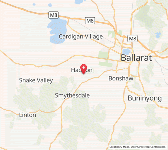 Map of Haddon, VictoriaVictoria