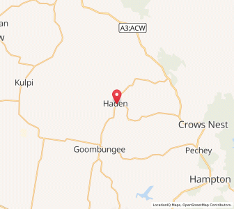 Map of Haden, Queensland