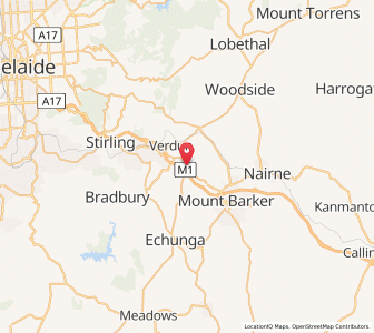 Map of Hahndorf, South Australia