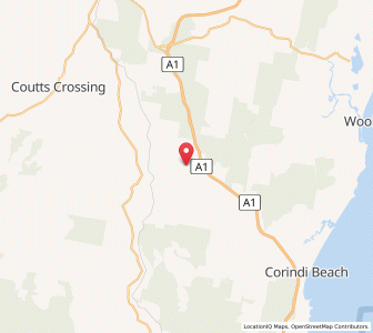 Map of Halfway Creek, New South Wales