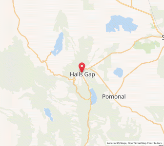Map of Halls Gap, VictoriaVictoria