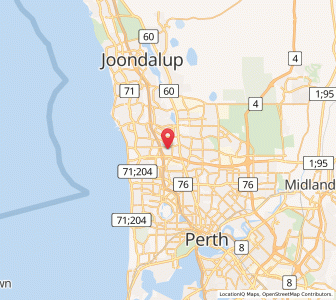 Map of Hamersley, Western Australia