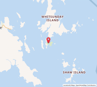 Map of Hamilton Island, Queensland