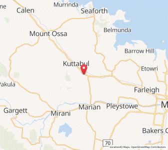 Map of Hampden, Queensland