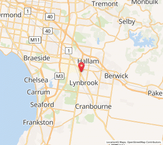 Map of Hampton Park, VictoriaVictoria