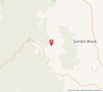 Map of Hanging Rock, New South Wales