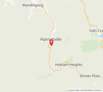 Map of Harrietville, VictoriaVictoria