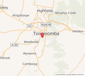 Map of Harristown, Queensland