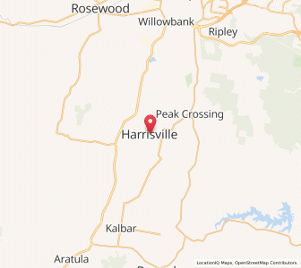 Map of Harrisville, Queensland