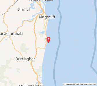 Map of Hastings Point, New South Wales