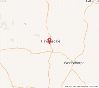 Map of Hawkesdale, VictoriaVictoria