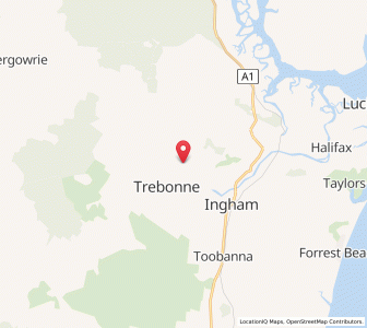 Map of Hawkins Creek, Queensland