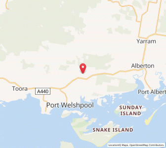 Map of Hedley, VictoriaVictoria