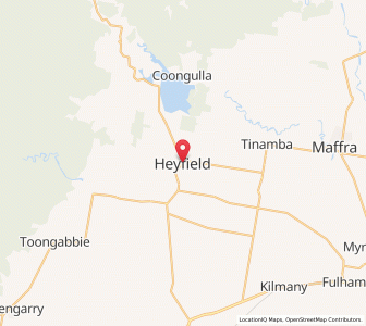 Map of Heyfield, VictoriaVictoria