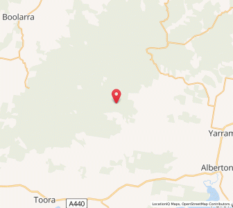 Map of Hiawatha, VictoriaVictoria