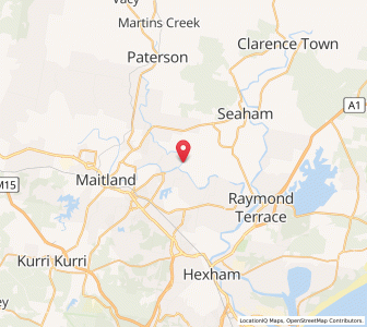 Map of Hinton, New South Wales