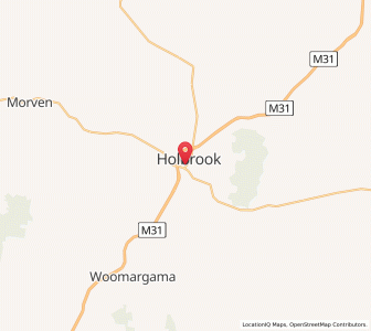 Map of Holbrook, New South Wales