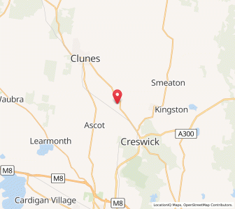 Map of Hollinwood, VictoriaVictoria