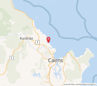 Map of Holloways Beach, Queensland