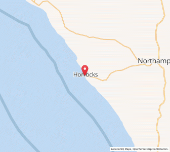 Map of Horrocks, Western Australia