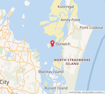 Map of Horseshoe Bay, Queensland