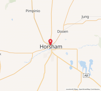 Map of Horsham, VictoriaVictoria