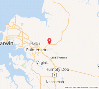 Map of Howard Springs, Northern Territory