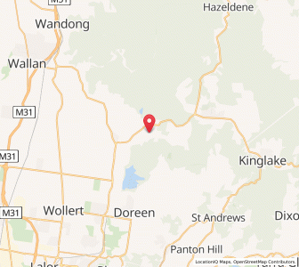 Map of Humevale, VictoriaVictoria