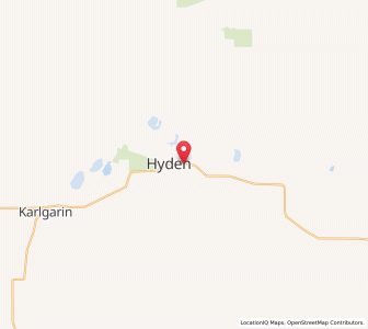 Map of Hyden, Western Australia