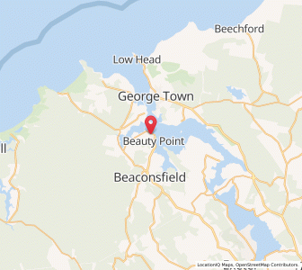 Map of Ilfraville, TasmaniaTasmania