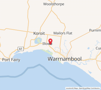 Map of Illowa, VictoriaVictoria