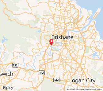 Map of Indooroopilly, Queensland