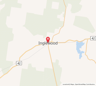 Map of Inglewood, Queensland