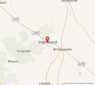 Map of Inglewood, VictoriaVictoria