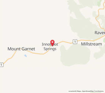 Map of Innot Hot Springs, Queensland