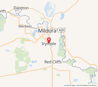 Map of Irymple, VictoriaVictoria