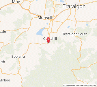 Map of Jeeralang Junction, VictoriaVictoria