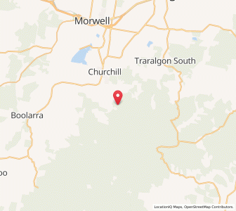 Map of Jeeralang North, VictoriaVictoria