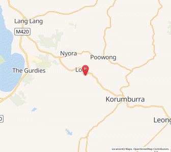 Map of Jeetho, VictoriaVictoria