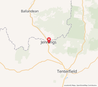 Map of Jennings, New South Wales