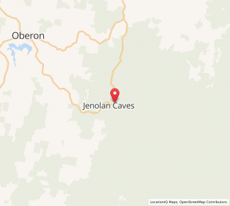 Map of Jenolan Caves, New South Wales