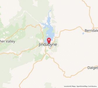 Map of Jindabyne, New South Wales